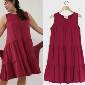 Anthropologie Shanna Tiered Tunic Dress